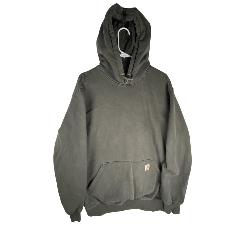 Carhartt Hoodie Mens LT Green Rain Defender Loose Fit Fleece Pullover 100615